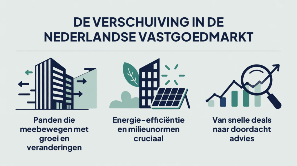 Infographic over verschuiving in commercieel vastgoed 2026