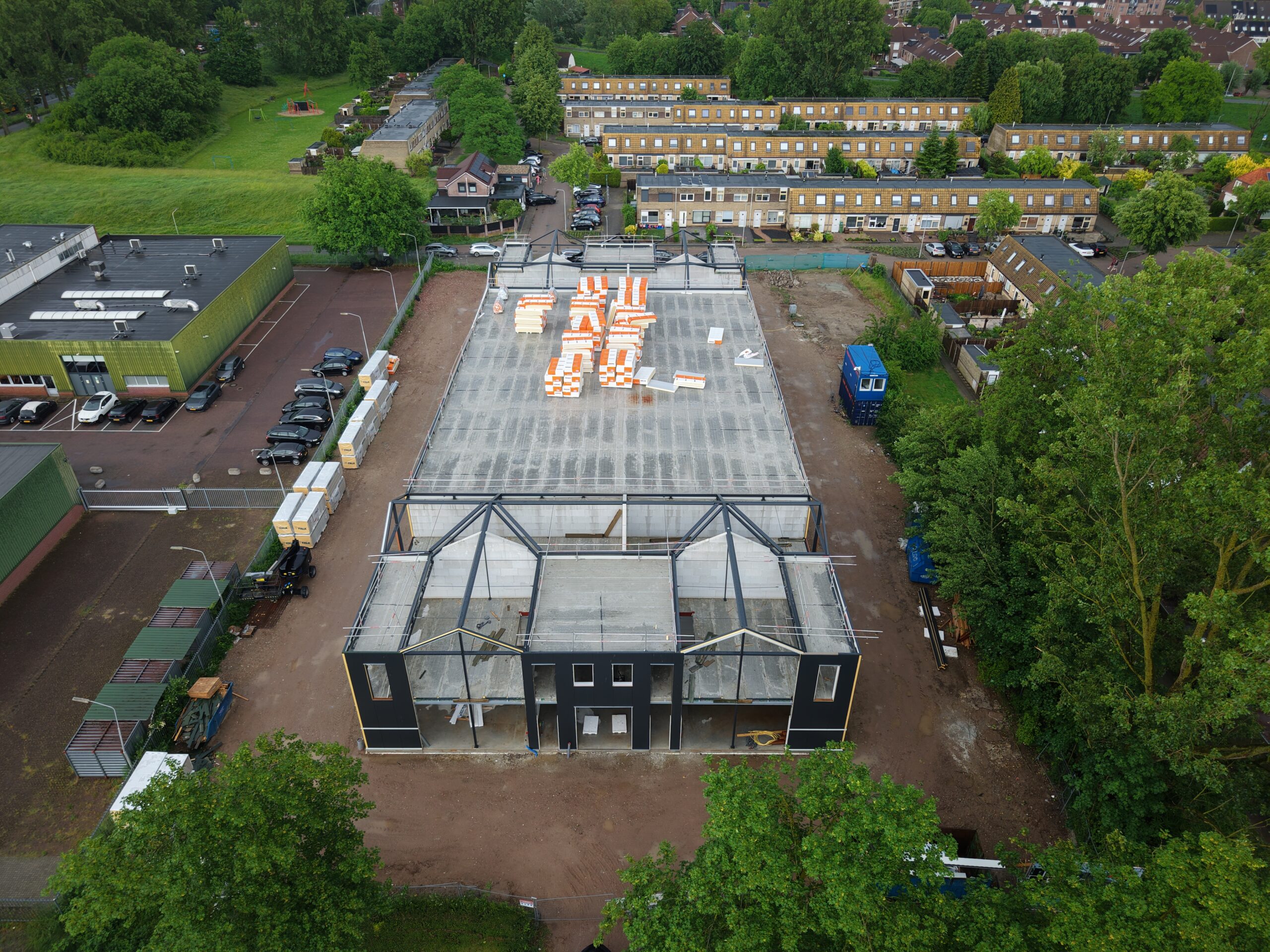 Gevelbeplating gemonteerd in Arnhem