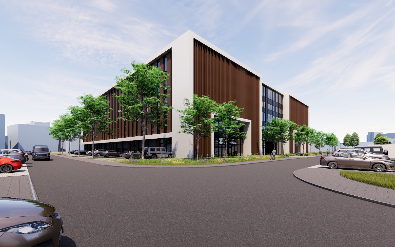 Nieuwbouw bedrijfspand aan de Kampenringweg in Gouda