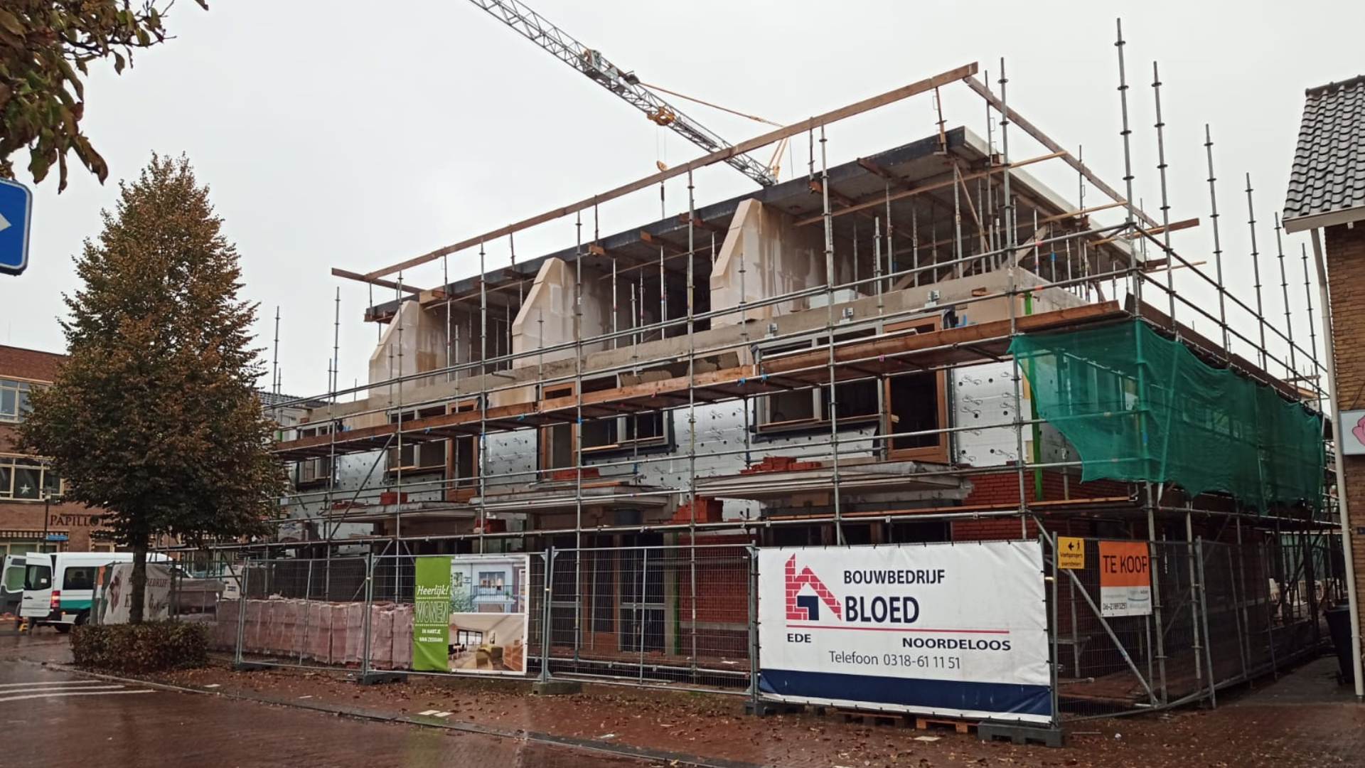 Bouw bereikt hoogste punt in Zeddam: appartementencomplex nadert voltooiing