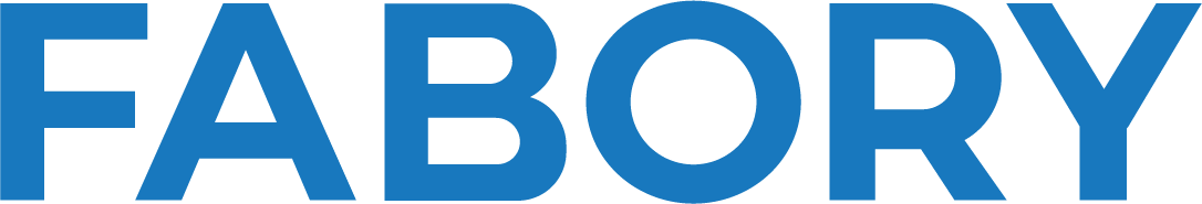 Afbeelding van een logo van Fabory. Een bedrijf waar Van der Meijden Vastgoed een pand heeft ontwikkeld en dus de projectontwikkeling voor heeft verzorgd.