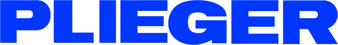 Afbeelding van een logo van Plieger. Een bedrijf waar Van der Meijden Vastgoed een pand heeft ontwikkeld en dus de projectontwikkeling voor heeft verzorgd.