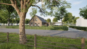 Voorzijde van een moderne woning, perfect voor wie een huis wil kopen in Ede.